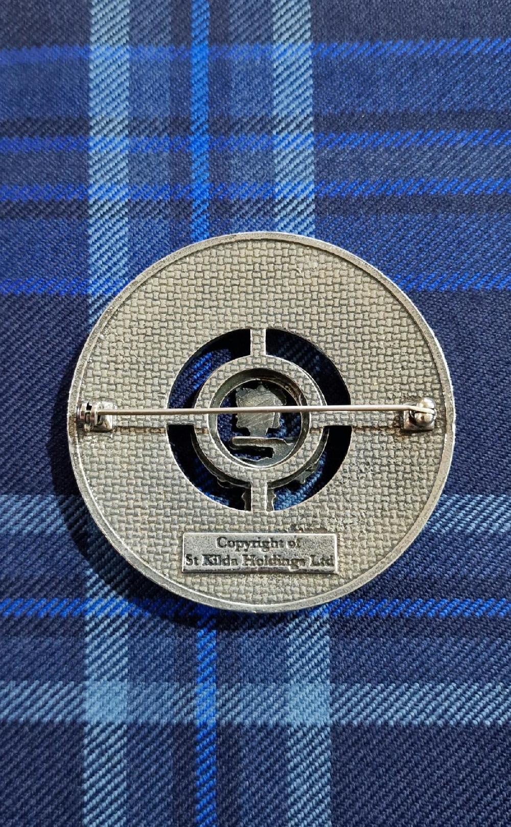 Clan Clan Crest Thistle Plaid Brooch ‑ Small