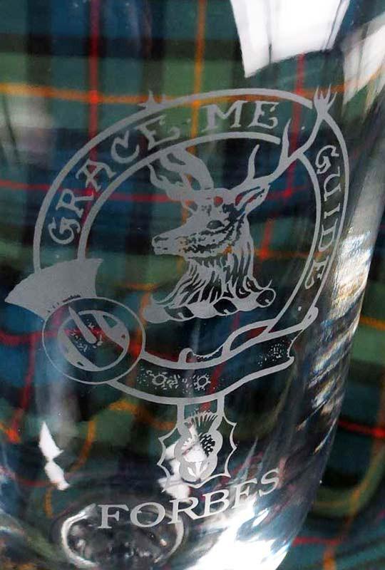 Clan Clan Crest Wine Glasses ‑ Set Of 4