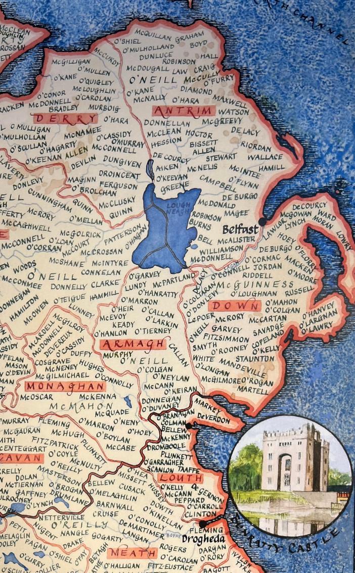 Clan Clan Map Of Ireland