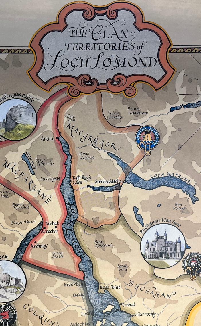 Clan Clan Map Of Loch Lomond