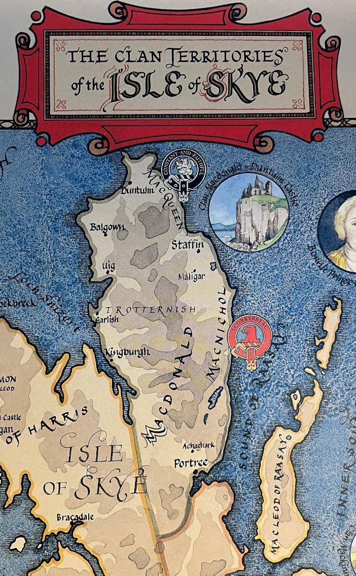 Clan Clan Map Of The Isle Of Skye