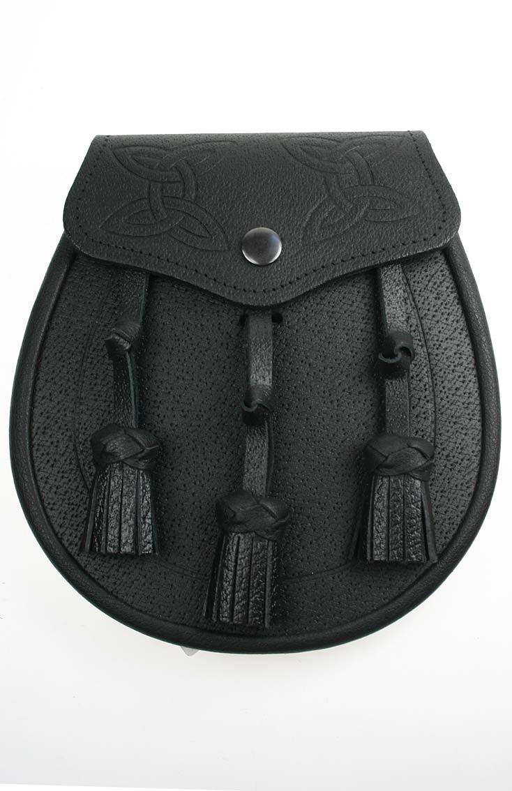 clan Classic Daywear Sporran Celtic Tooled