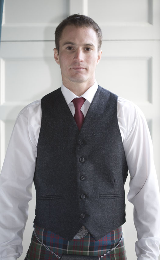 clan Classic Tweed 5 Button Vest