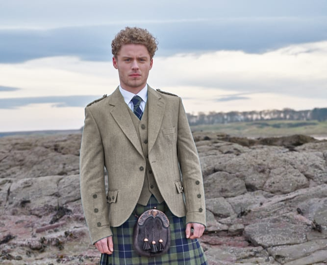 Clan Clunie Tweed Jacket And Vest