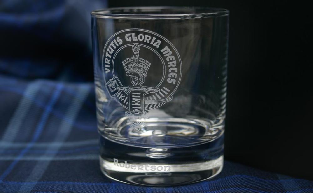 clan Clan Crest Whisky Glass Gift set with Presentation Box