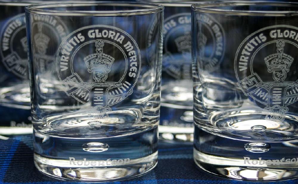 Clan Clan Crest Whisky Glass Gift Set With Presentation Box