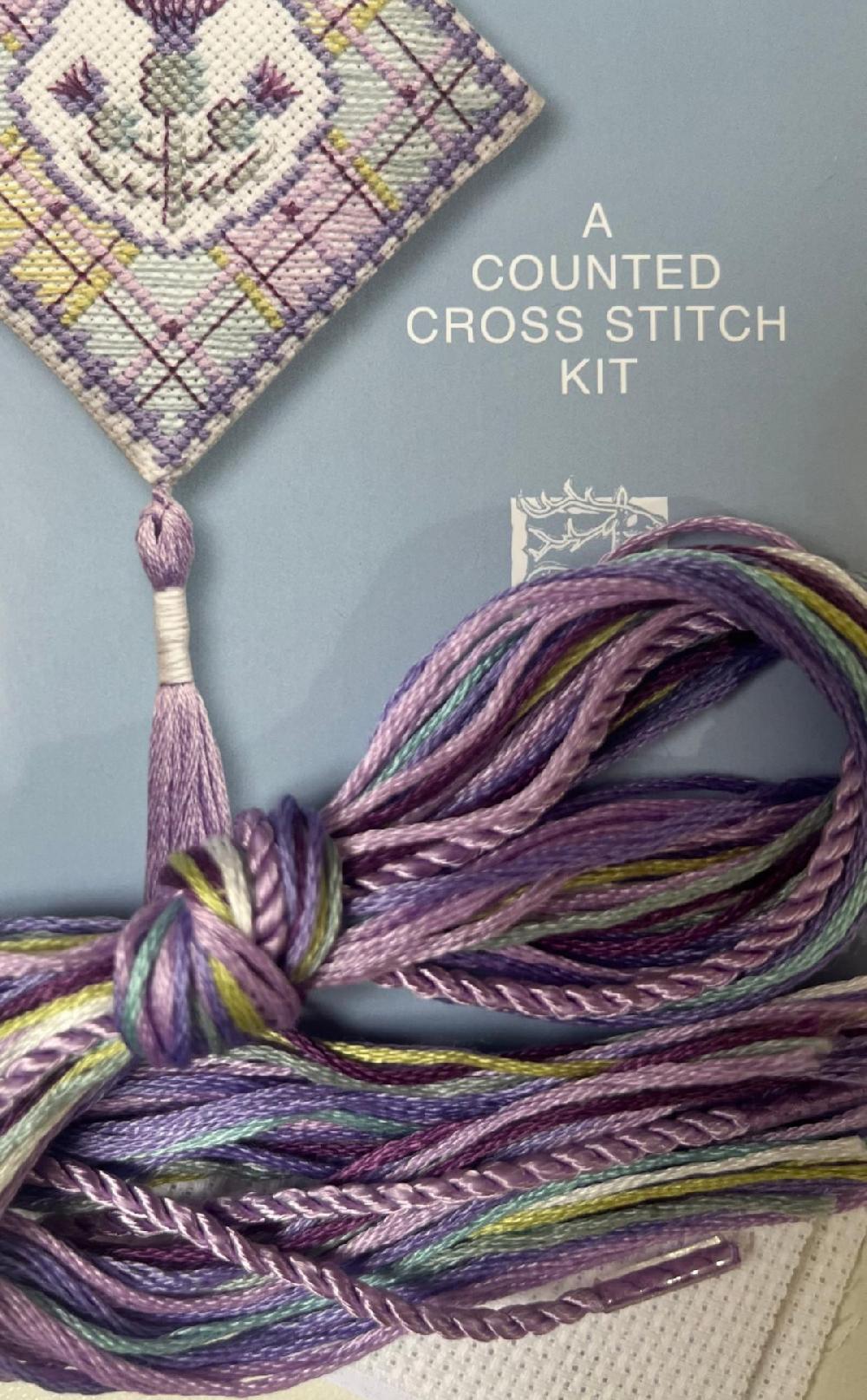 Clan Cross Stitch Thistle Kit