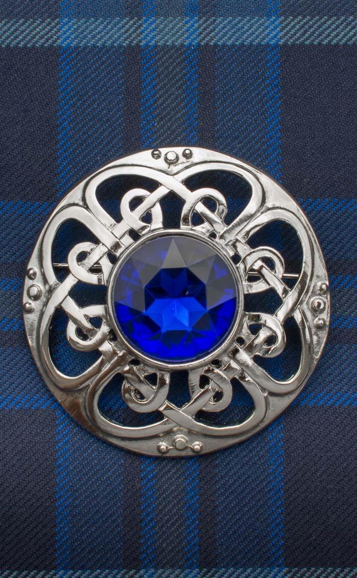 clan Culloden Plaid Brooch