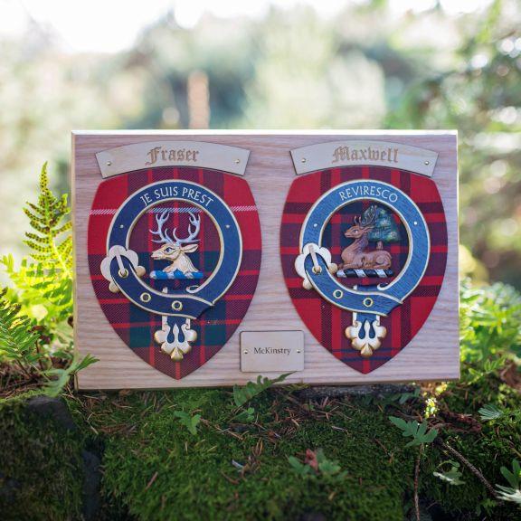clan Double Clan Crest Wall Plaque