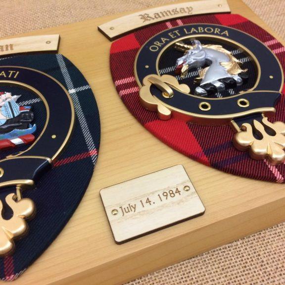 Clan Double Clan Crest Wall Plaque