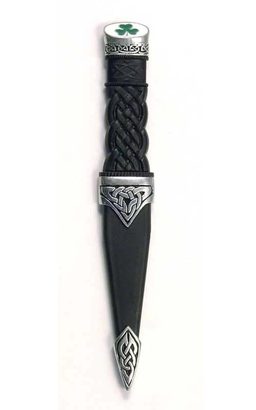 Clan Dress Sgian Dubh With Shamrock Top