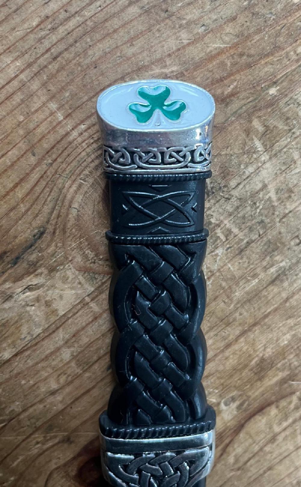 Clan Dress Sgian Dubh With Shamrock Top