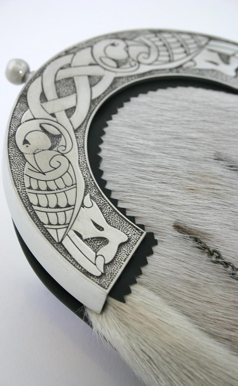 Clan Dress Sporran With Celtic Bird Cantle