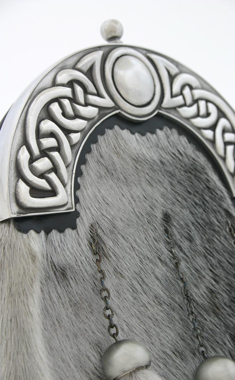 Clan Dress Sporran With Viking Knotwork Cantle
