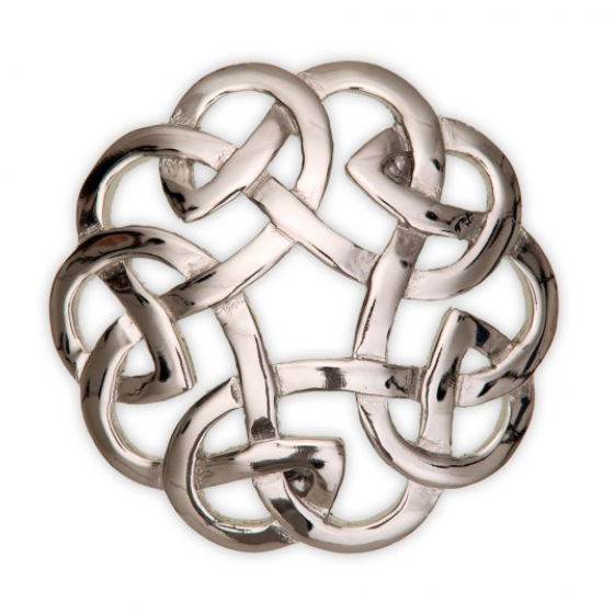 clan Eternal Interlace Celtic Brooch