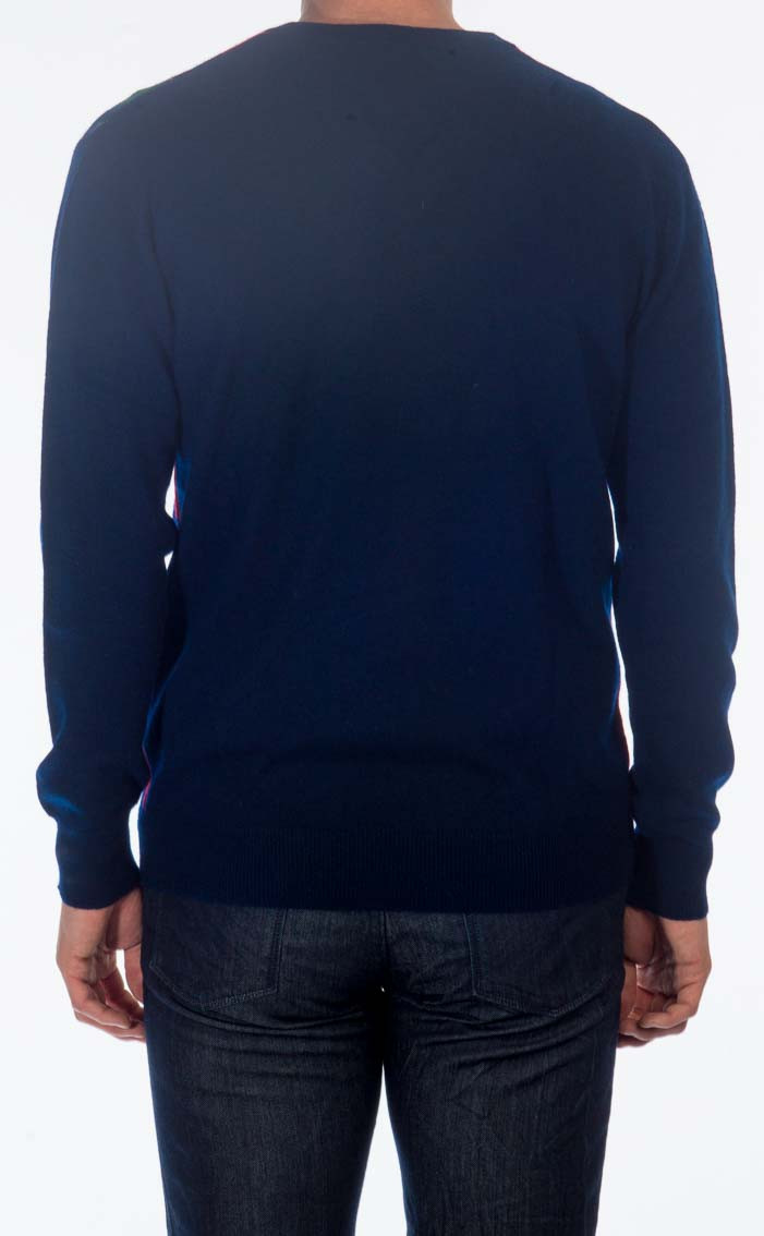 Clan Gents Cashmere Argyle V‑Neck Sweater