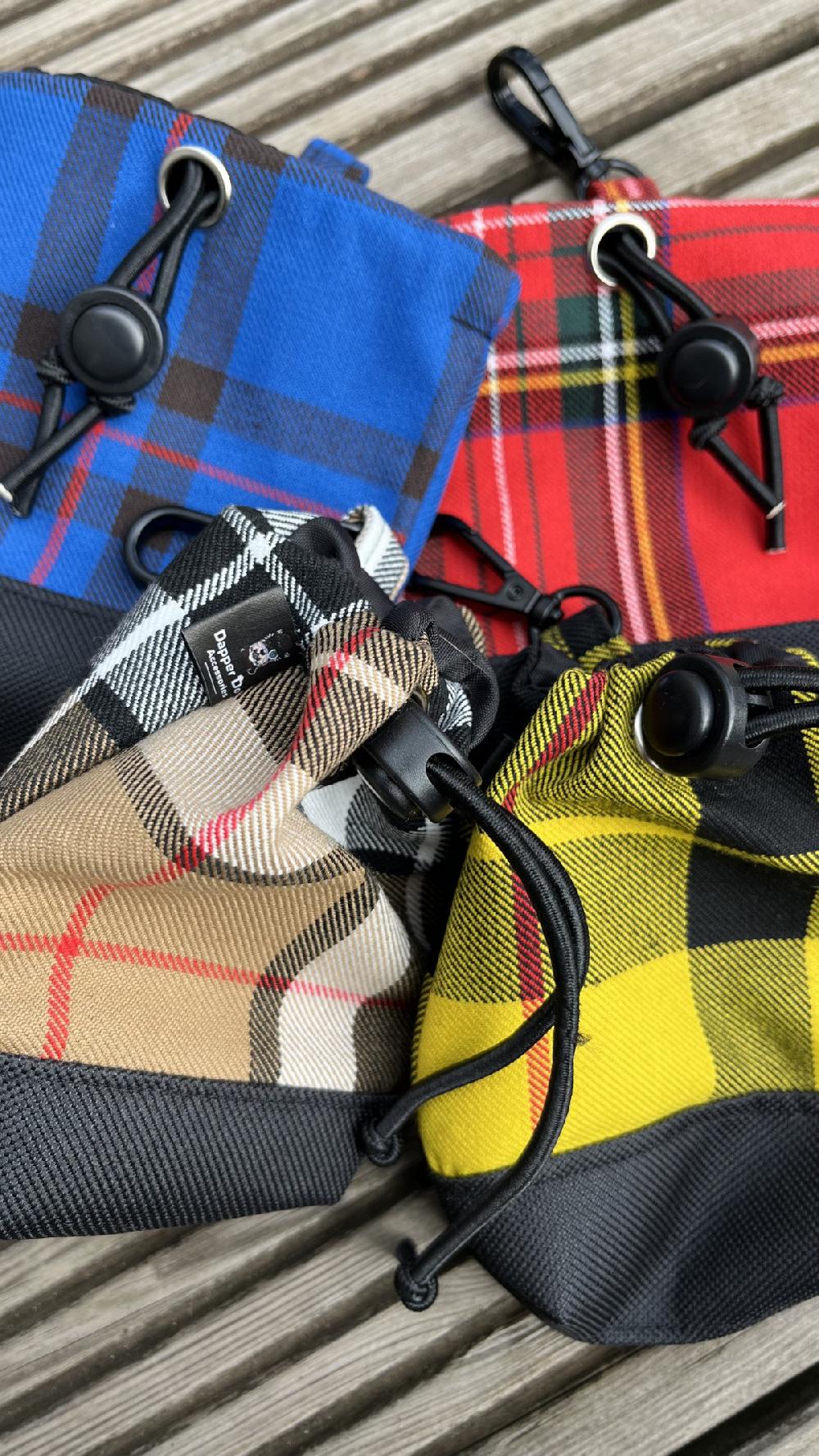 Clan Handmade Tartan 2 In 1 Dog Treat Bag