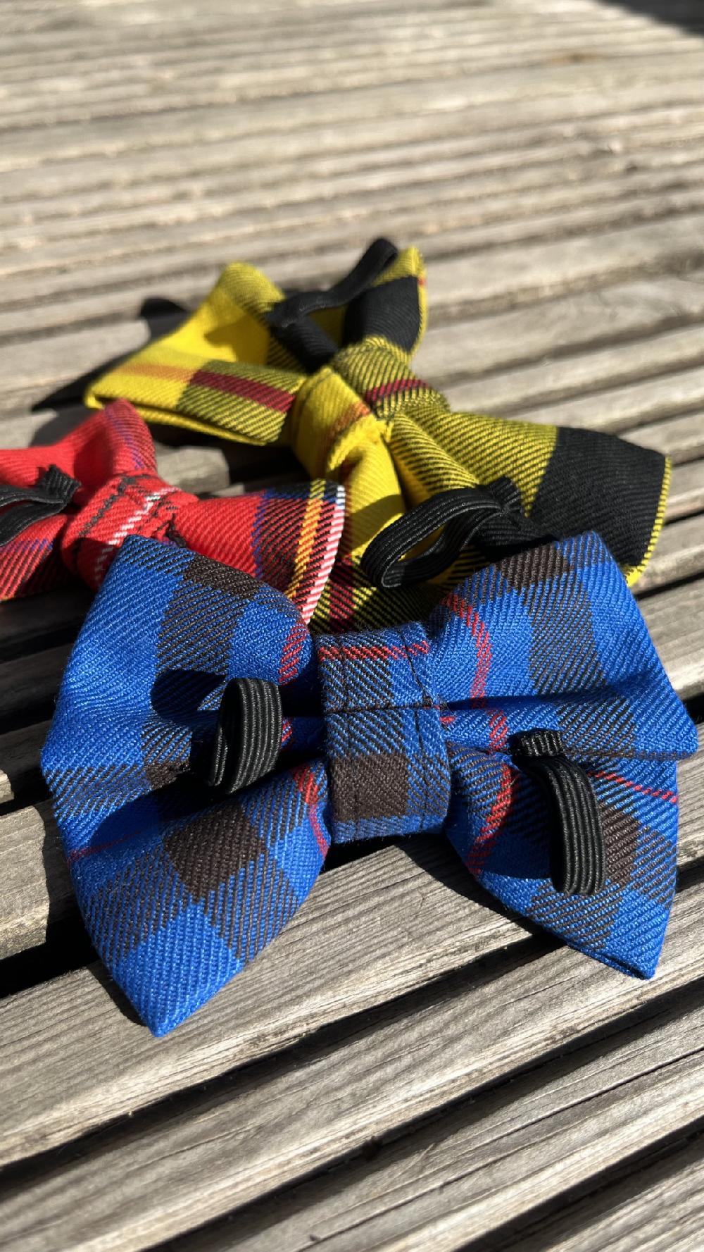 Clan Handmade Tartan Dog Bow Tie