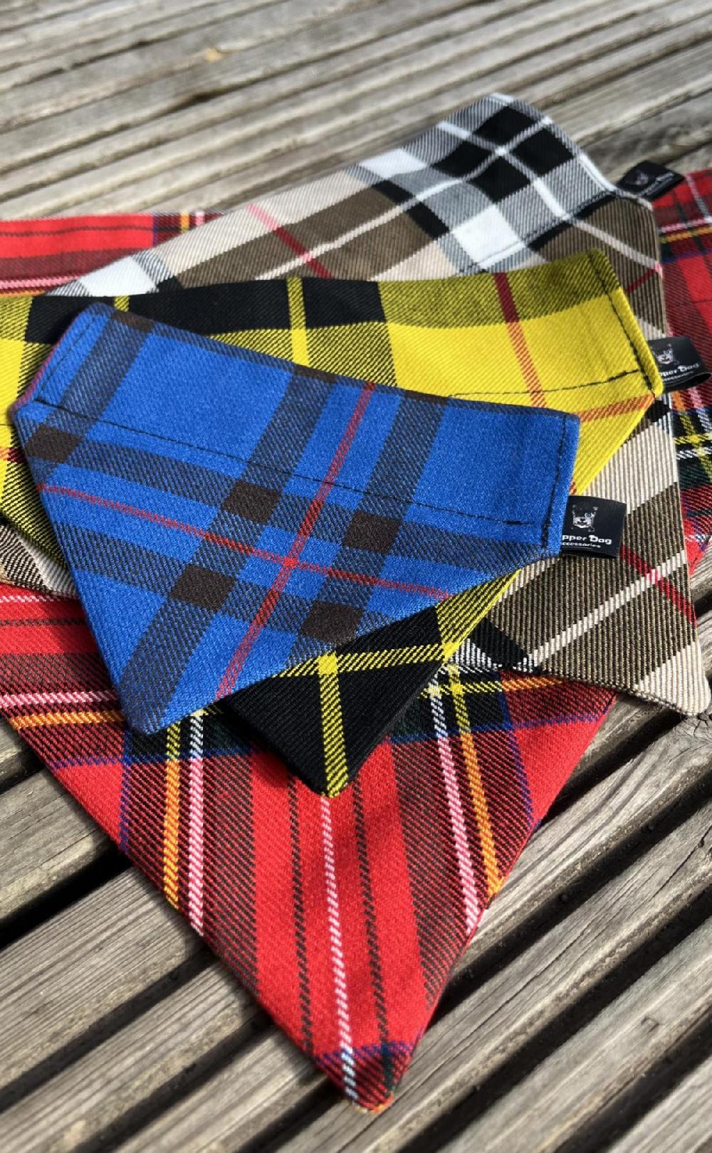 clan Handmade Tartan Dog Scrunchy Bandana