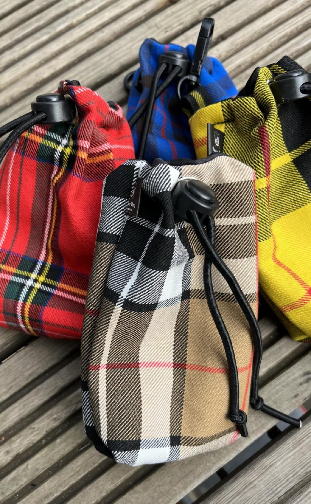 clan Handmade Tartan Dog Treat Bag