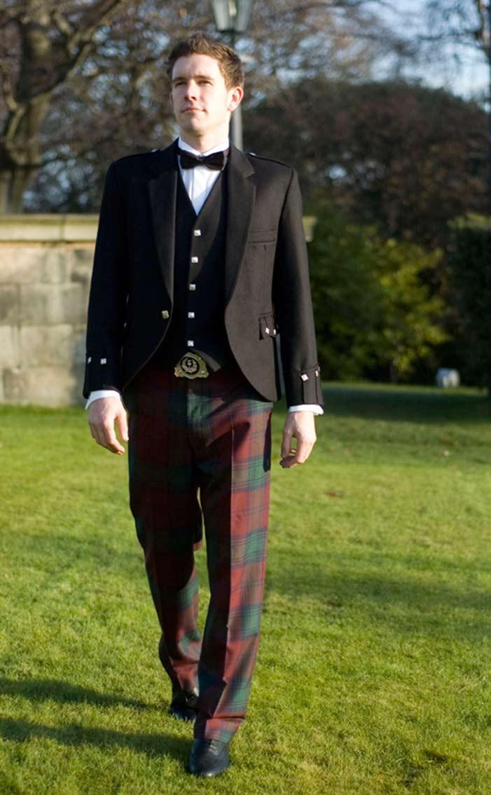 clan High‑Waisted Tartan Trews