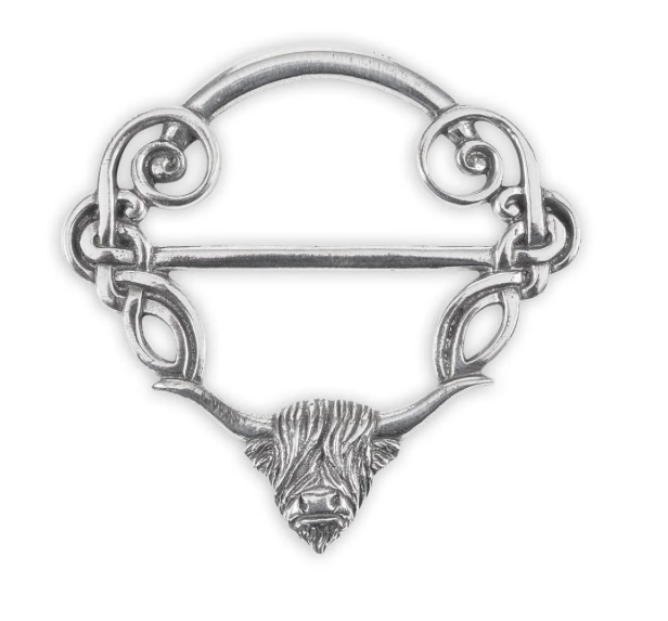 clan Highland Cow Scarf Ring