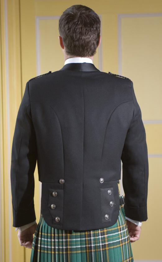 Clan Irish Brian Boru Jacket Black With Vest