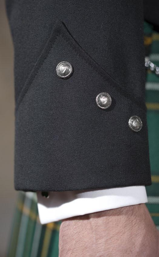 Clan Irish Brian Boru Jacket Black With Vest