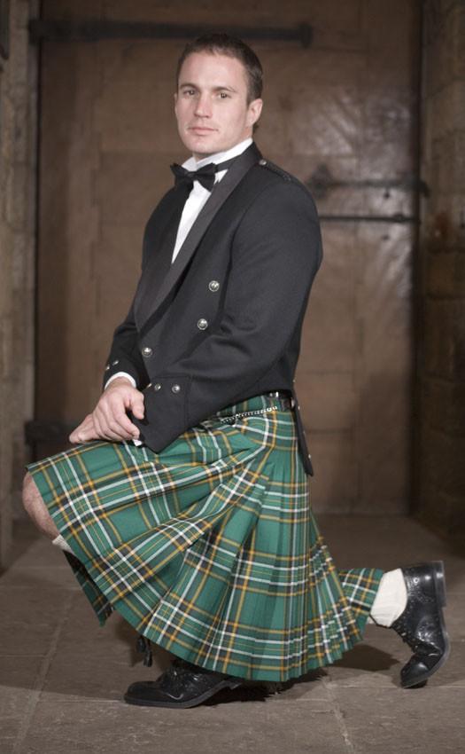 clan Irish Traditional 8 Yard Kilt and Flashes