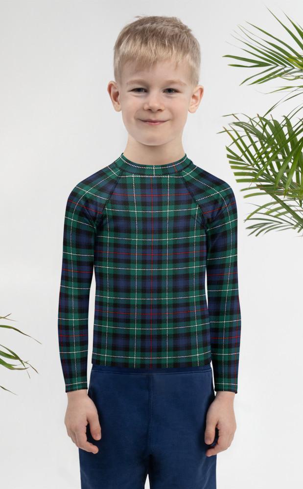 clan Kids Tartan Rash Guard