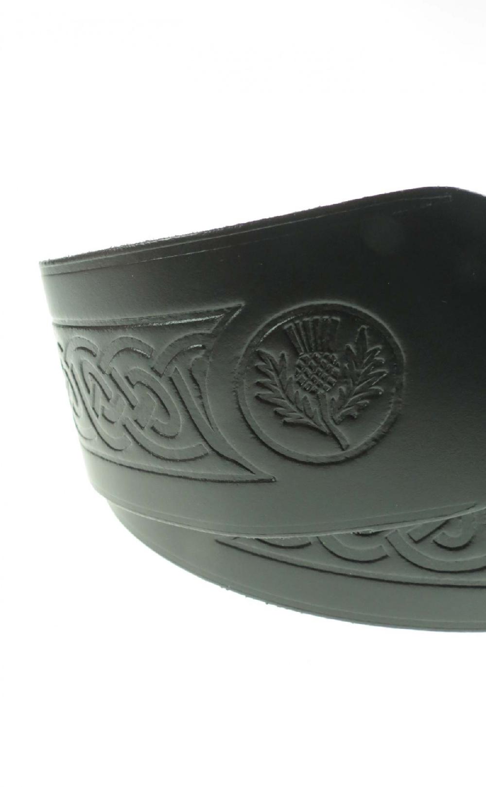 Clan Kilt Belt Celtic Thistle Design