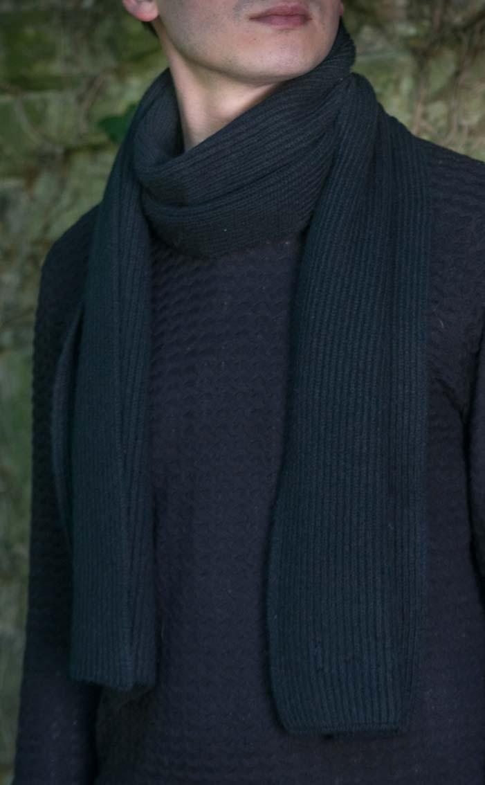 Clan Knitted Classic Scottish Cashmere Scarf