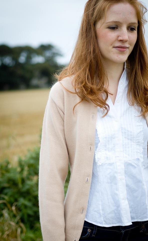 Clan Ladies Cashmere Golfer Cardigan