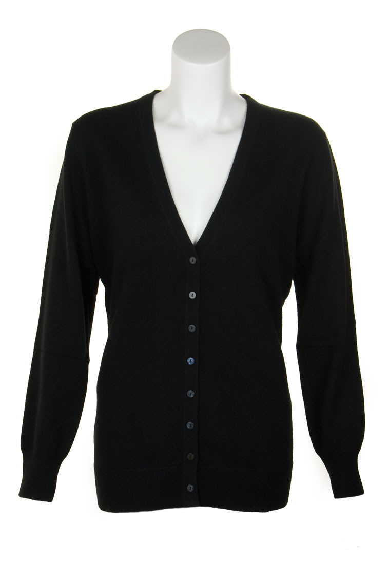 Clan Ladies Cashmere V‑Neck Cardigan