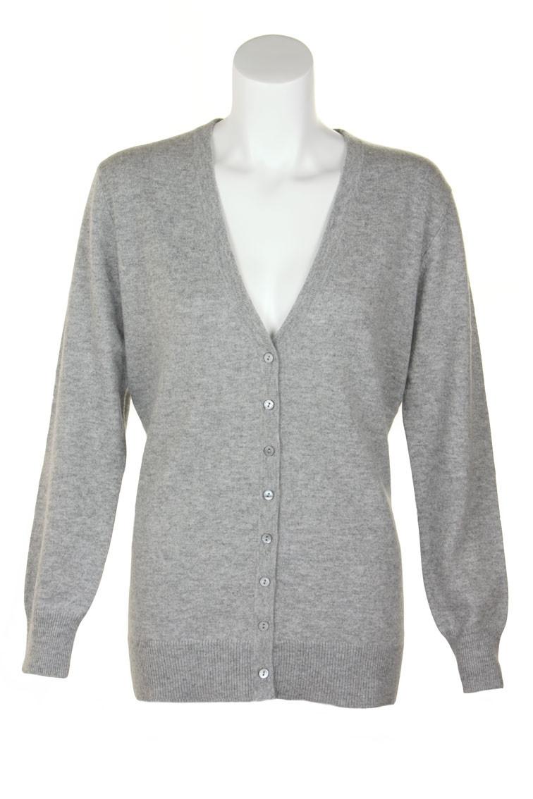 Clan Ladies Cashmere V‑Neck Cardigan