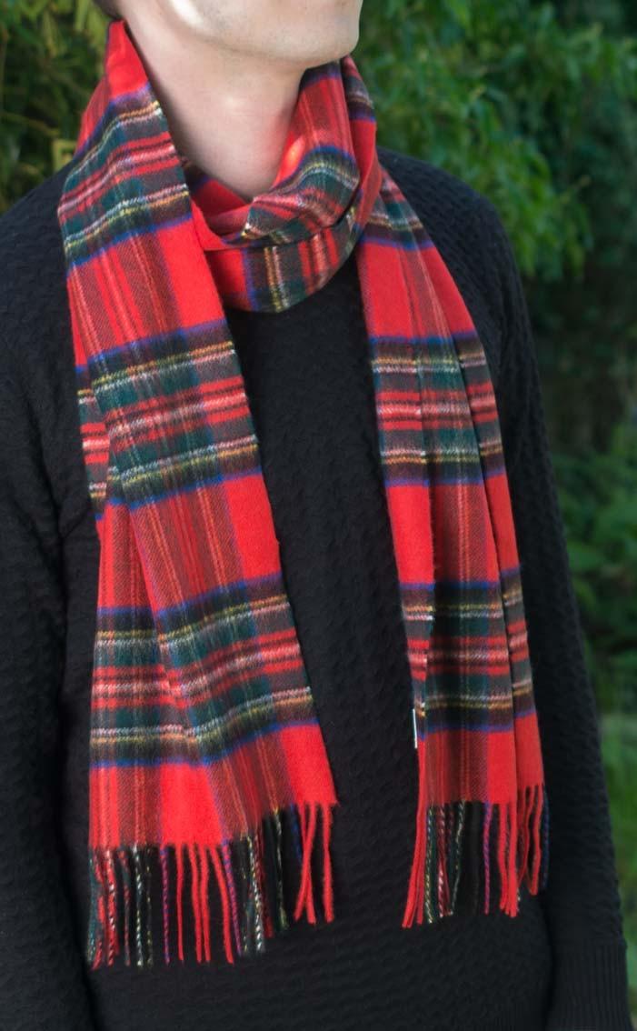 Clan Large Classic Scottish Cashmere Tartan Scarf