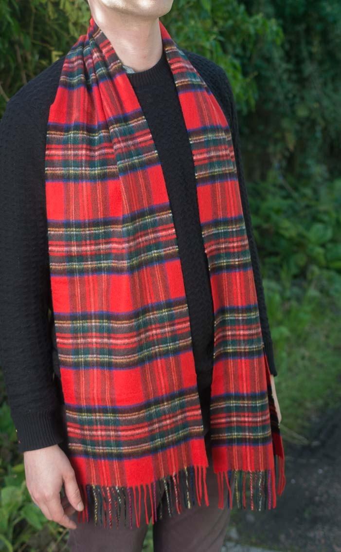 Clan Large Classic Scottish Cashmere Tartan Scarf