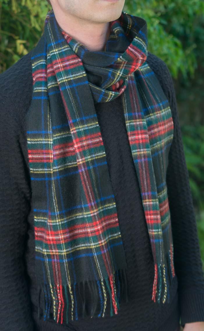 clan Large Classic Scottish Cashmere Tartan Scarf