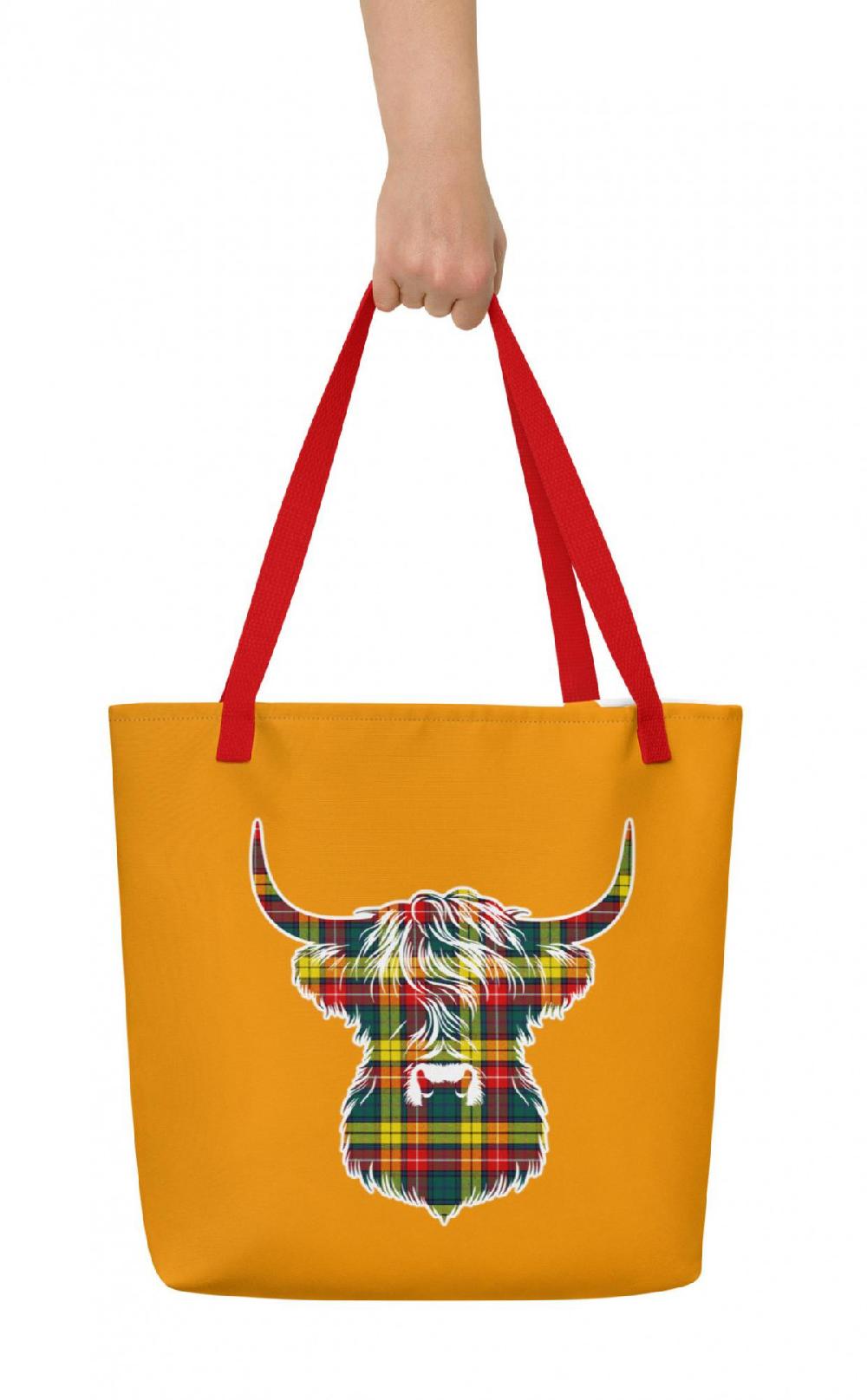 Clan Large Premium Tartan Design Tote Bag