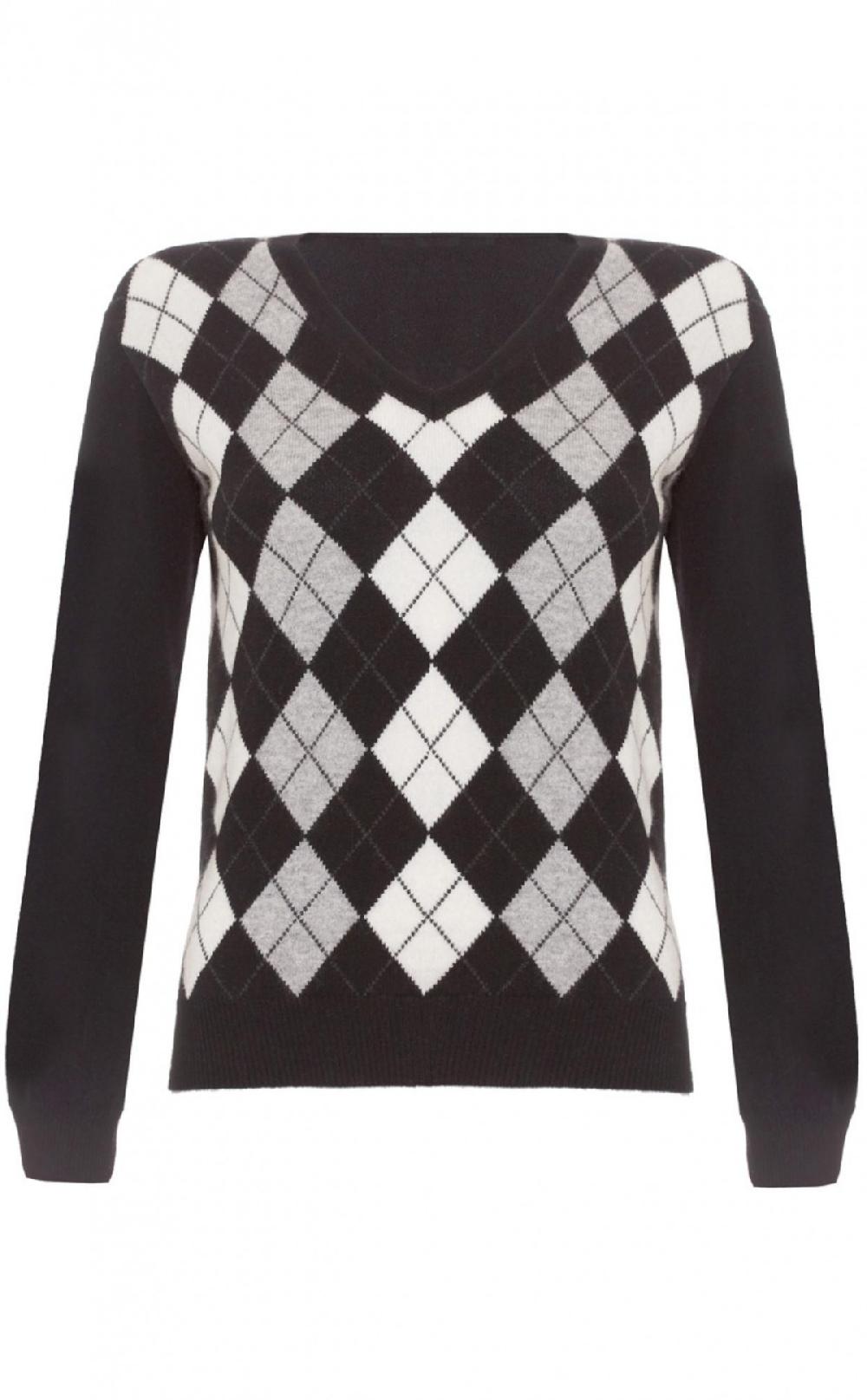 Clan Luxury Cashmere 'Golf Style' V‑Neck Sweater