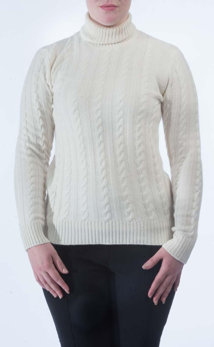 Clan Luxury Cashmere Roll Neck Jumper