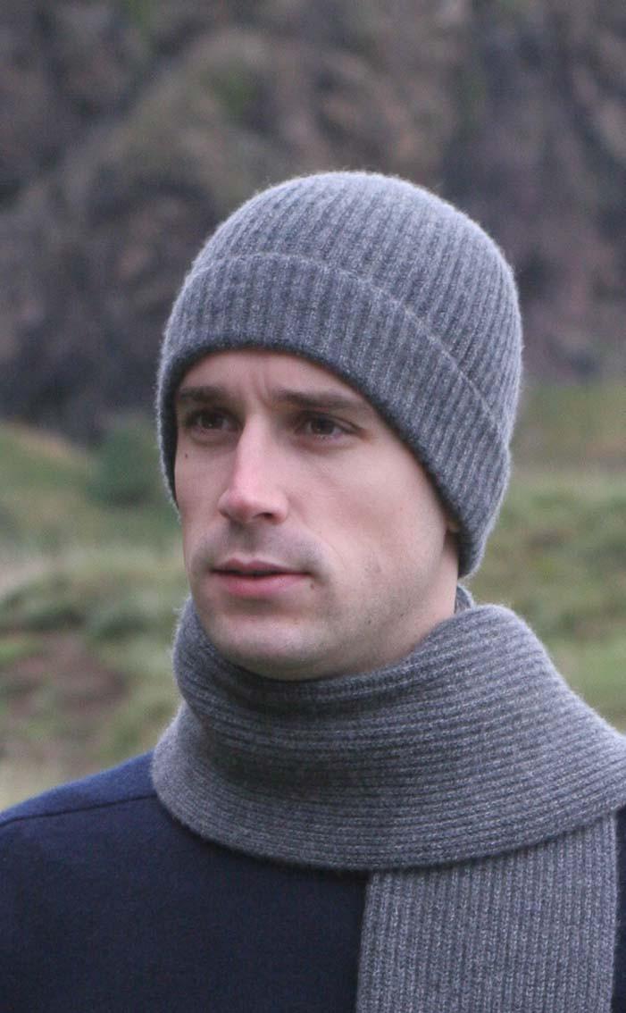 clan Luxury Scottish Cashmere Beanie Hat