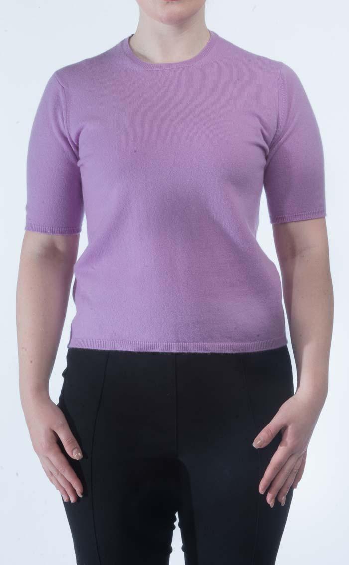 Clan Luxury Scottish Cashmere T‑Shirt Crew Neck