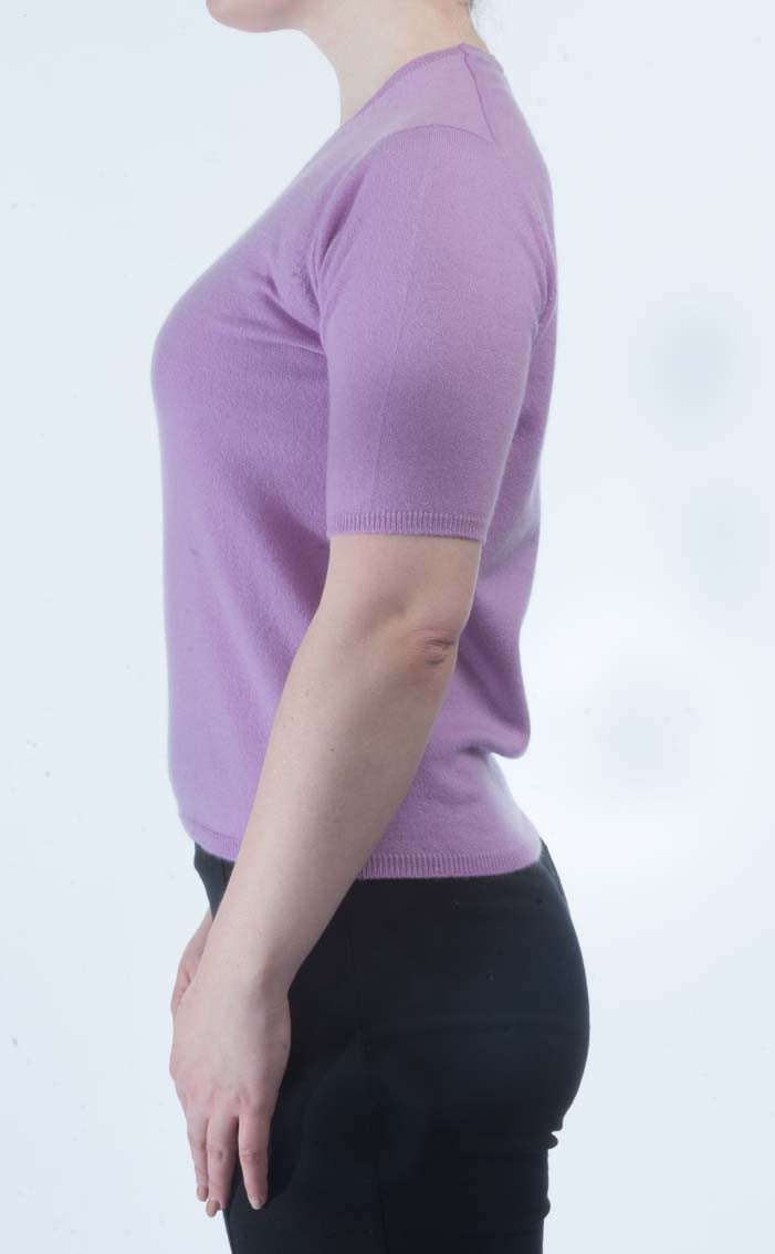 Clan Luxury Scottish Cashmere T‑Shirt Crew Neck