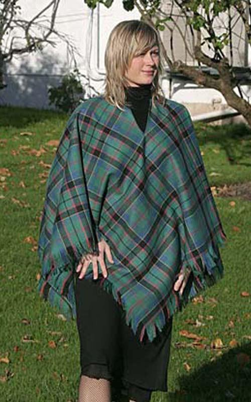 clan Luxury Tartan Poncho