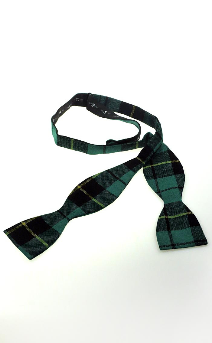 Clan Luxury Tartan Self Bow Tie
