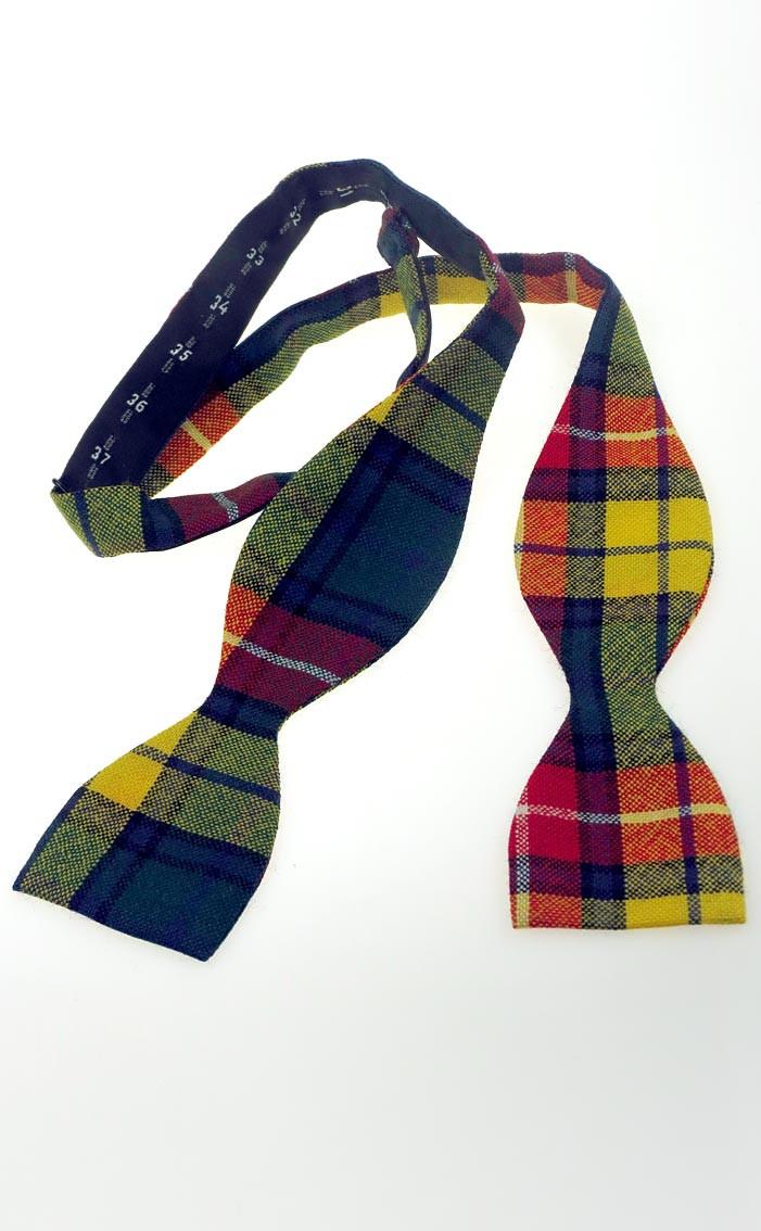 clan Luxury Tartan Self Bow Tie