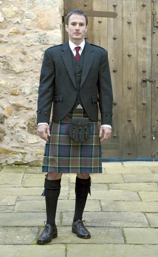 clan Made to Measure Tweed Argyll Jacket