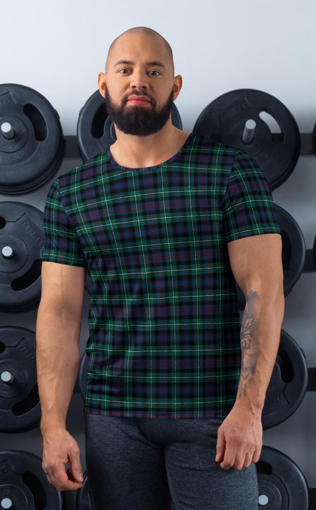 Clan Mens Tartan Athletic T‑Shirt