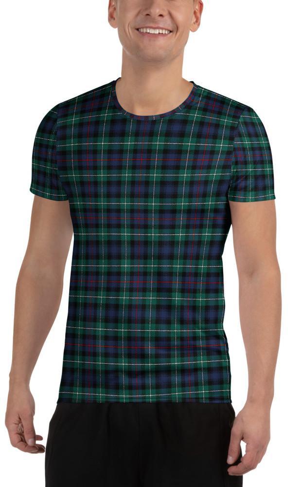 Clan Mens Tartan Athletic T‑Shirt